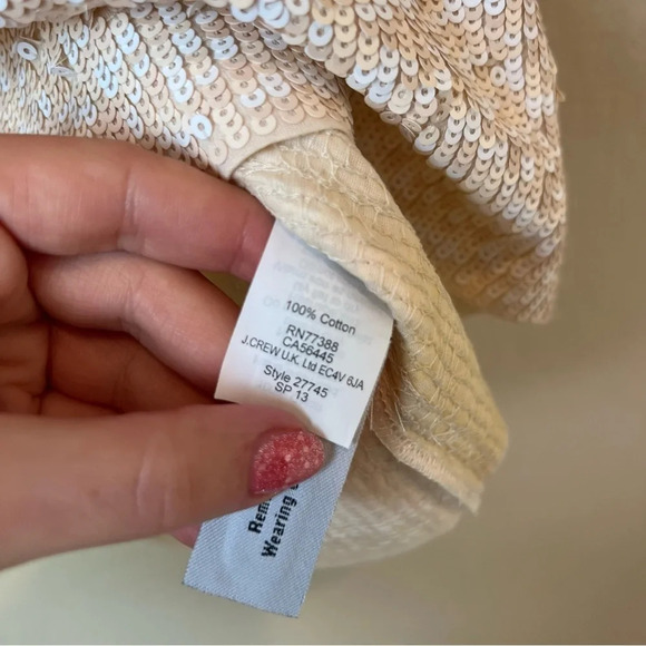 J. Crew sequin Tank Top - Picture 3 of 4